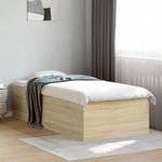 Casa si Gradina - Mobilier - Paturi si accesorii - Paturi - Cadru de pat, stejar sonoma, 90x190 cm, lemn prelucrat - Infinity.ro
