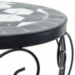 Casa si Gradina - Gradinarit si plante - Plante si ghivece - Ghivece si suporturi - Suporturi pentru plante, 3 buc., negru si alb, ceramica - Infinity.ro