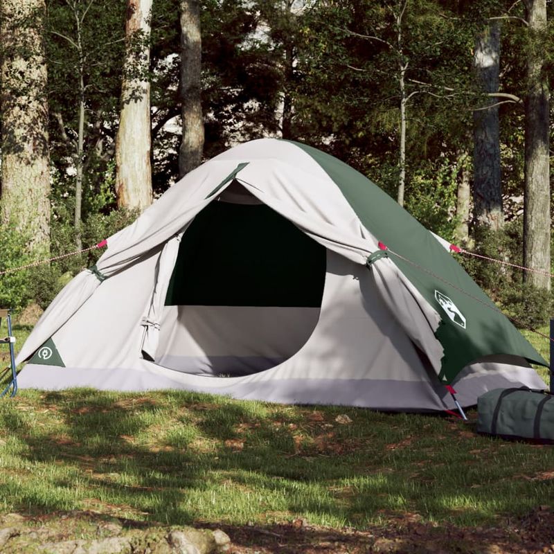 Sport si Outdoor - Camping - Corturi camping - Cort de camping cupola pentru 2 persoane, verde, impermeabil - Infinity.ro