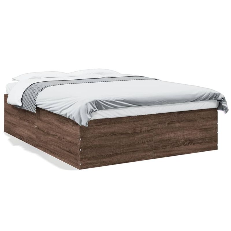 Casa si Gradina - Mobilier - Paturi si accesorii - Paturi - Cadru de pat, stejar maro, 150x200 cm, lemn prelucrat - Infinity.ro