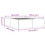 Casa si Gradina - Mobilier - Paturi si accesorii - Paturi - Cadru de pat, stejar maro, 150x200 cm, lemn prelucrat - Infinity.ro