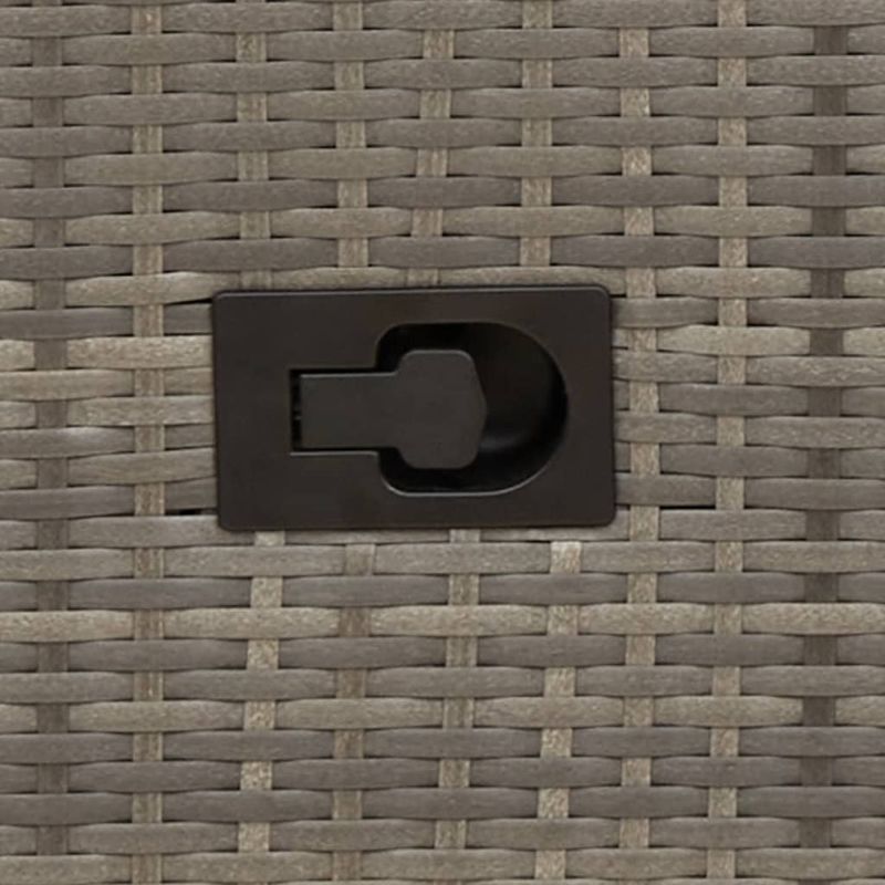 Casa si Gradina - Gradina si terasa - Mobilier exterior - Scaune si sezlonguri gradina - Scaune de gradina rabatabile cu perne, 2 buc., gri, poliratan - Infinity.ro