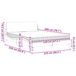 Casa si Gradina - Mobilier - Paturi si accesorii - Paturi - Pat cu saltea, cappuccino, 120x200cm piele ecologica - Infinity.ro
