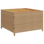 Casa si Gradina - Gradina si terasa - Mobilier exterior - Seturi mobila gradina - Canapea de gradina cu masa/perne, forma de L, poliratan bej - Infinity.ro
