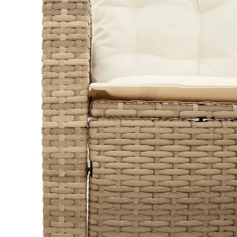 Casa si Gradina - Gradina si terasa - Mobilier exterior - Seturi mobila gradina - Canapea de gradina cu masa/perne, forma de L, poliratan bej - Infinity.ro