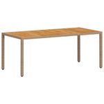 Casa si Gradina - Gradina si terasa - Mobilier exterior - Seturi mobila gradina - Set mobilier gradina cu perne 9 piese bej poliratan/lemn acacia - Infinity.ro