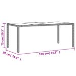 Casa si Gradina - Gradina si terasa - Mobilier exterior - Seturi mobila gradina - Set mobilier gradina cu perne 9 piese bej poliratan/lemn acacia - Infinity.ro