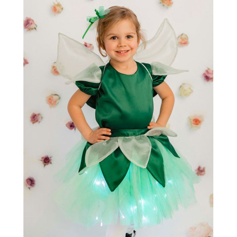 Fashion, accesorii si bijuterii - Copii - Imbracaminte copii - Fuste copii - Fustita cu Luminite, CLOPOTICA, Zana Primaverii Licurici - 2-3 ani (92-98 cm), Tulle normal - Infinity.ro