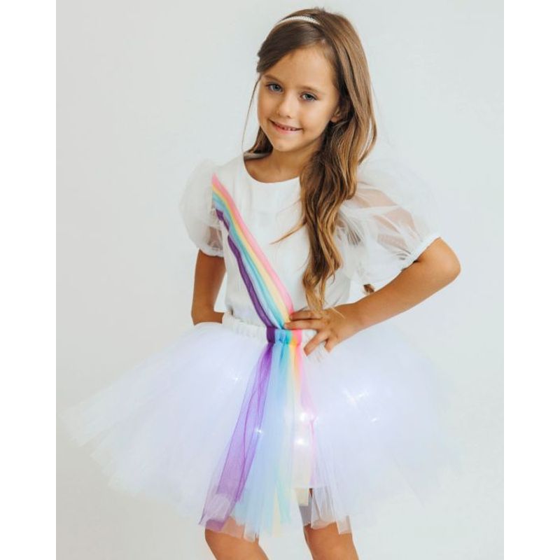 Fashion, accesorii si bijuterii - Copii - Imbracaminte copii - Fuste copii - Fustita cu Luminite, CURCUBEU SUPERB - 3-18 luni (68-86 cm) - Infinity.ro