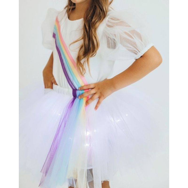 Fashion, accesorii si bijuterii - Copii - Imbracaminte copii - Fuste copii - Fustita cu Luminite, CURCUBEU SUPERB - 3-18 luni (68-86 cm) - Infinity.ro