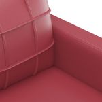 Casa si Gradina - Mobilier - Seturi de mobilier - Seturi living - Set de canapele cu perne, 3 piese, rosu vin, piele ecologica - Infinity.ro
