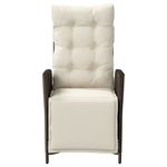 Casa si Gradina - Gradina si terasa - Mobilier exterior - Scaune si sezlonguri gradina - Scaun de gradina rabatabil cu suport picioare,2 buc., poliratan - Infinity.ro