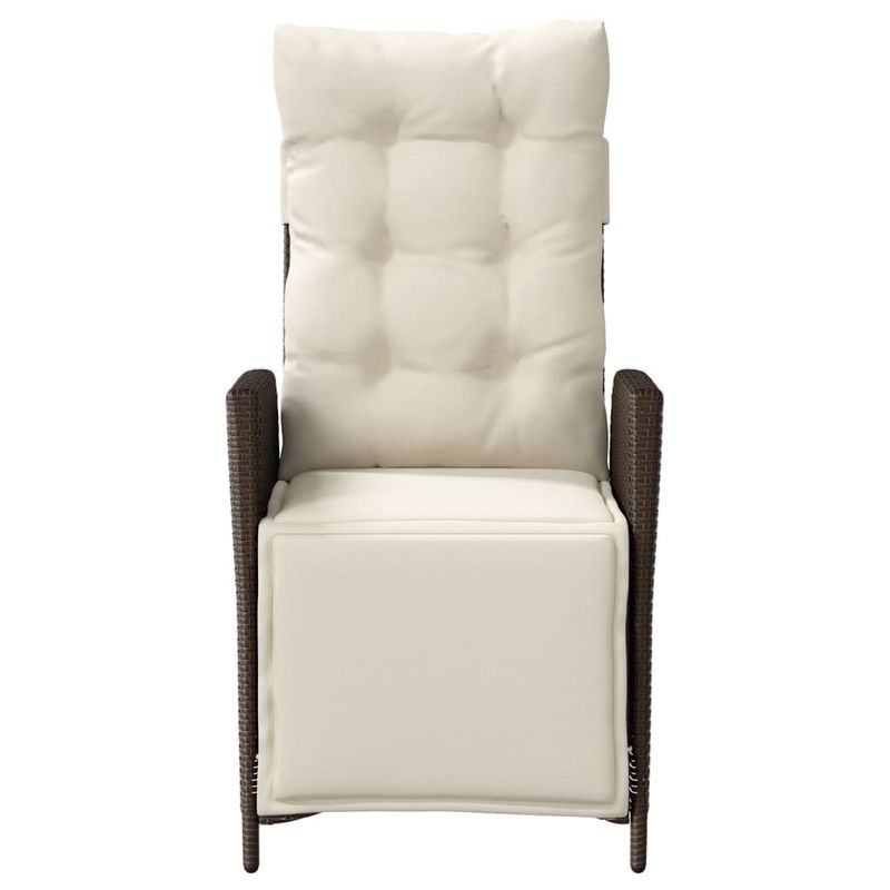 Casa si Gradina - Gradina si terasa - Mobilier exterior - Scaune si sezlonguri gradina - Scaun de gradina rabatabil cu suport picioare,2 buc., poliratan - Infinity.ro