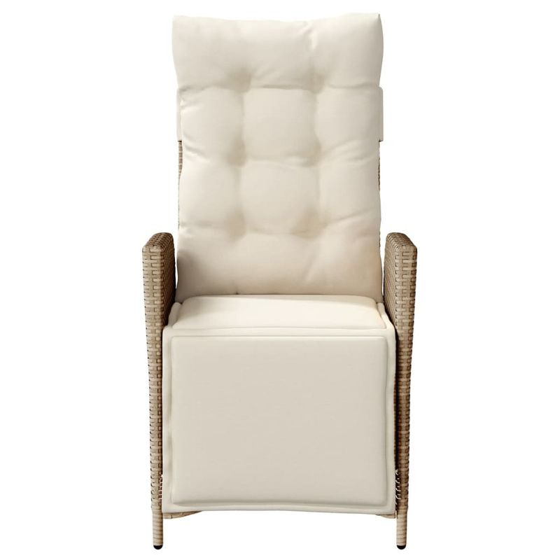 Casa si Gradina - Gradina si terasa - Mobilier exterior - Scaune si sezlonguri gradina - Scaun de gradina rabatabil cu suport picioare,2 buc., poliratan - Infinity.ro