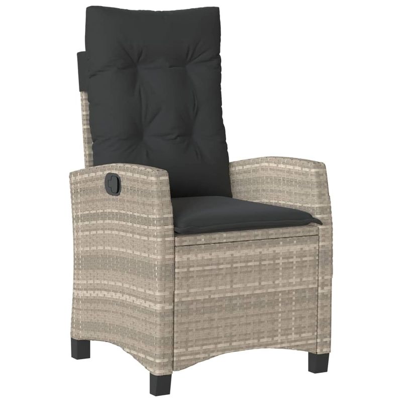 Casa si Gradina - Gradina si terasa - Mobilier exterior - Seturi mobila gradina - Set mobilier de gradina cu perne, 5 piese gri deschis poliratan - Infinity.ro