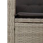 Casa si Gradina - Gradina si terasa - Mobilier exterior - Seturi mobila gradina - Set mobilier de gradina cu perne, 5 piese gri deschis poliratan - Infinity.ro