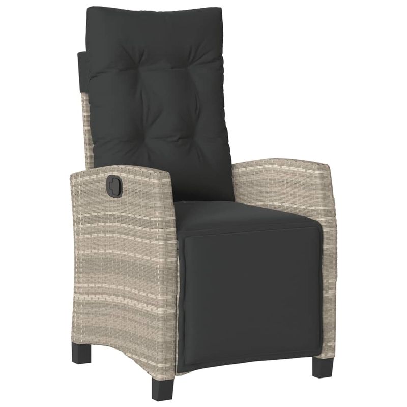 Casa si Gradina - Gradina si terasa - Mobilier exterior - Seturi mobila gradina - Set mobilier de gradina cu perne, 5 piese gri deschis poliratan - Infinity.ro