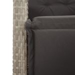 Casa si Gradina - Gradina si terasa - Mobilier exterior - Seturi mobila gradina - Set mobilier de gradina cu perne, 5 piese gri deschis poliratan - Infinity.ro