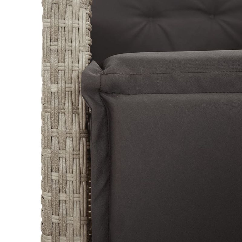 Casa si Gradina - Gradina si terasa - Mobilier exterior - Seturi mobila gradina - Set mobilier de gradina cu perne, 5 piese gri deschis poliratan - Infinity.ro
