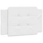 Casa si Gradina - Mobilier - Paturi si accesorii - Paturi - Cadru de pat cu tablie, alb, 90x200 cm, piele ecologica - Infinity.ro