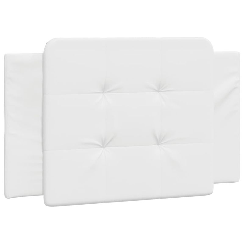 Casa si Gradina - Mobilier - Paturi si accesorii - Paturi - Cadru de pat cu tablie, alb, 90x200 cm, piele ecologica - Infinity.ro