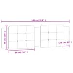 Casa si Gradina - Mobilier - Paturi si accesorii - Accesorii paturi - Tablie de pat Alb 140 cm Lemn compozit - Infinity.ro