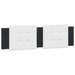 Casa si Gradina - Mobilier - Paturi si accesorii - Paturi - Cadru de pat cu LED, negru si alb, 180x200 cm, piele ecologica - Infinity.ro
