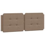 Casa si Gradina - Mobilier - Paturi si accesorii - Paturi - Cadru de pat cu tablie, cappuccino, 140x200 cm, piele ecologica - Infinity.ro