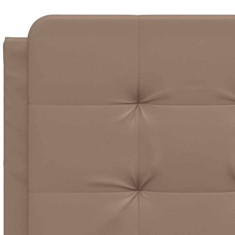 Casa si Gradina - Mobilier - Paturi si accesorii - Paturi - Cadru de pat cu tablie, cappuccino, 140x200 cm, piele ecologica - Infinity.ro