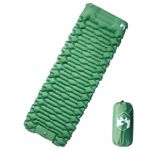 Sport si Outdoor - Camping - Saltele si accesorii pentru somn - Saltele camping - Saltea de camping auto-gonflabila, cu perna integrata, verde - Infinity.ro