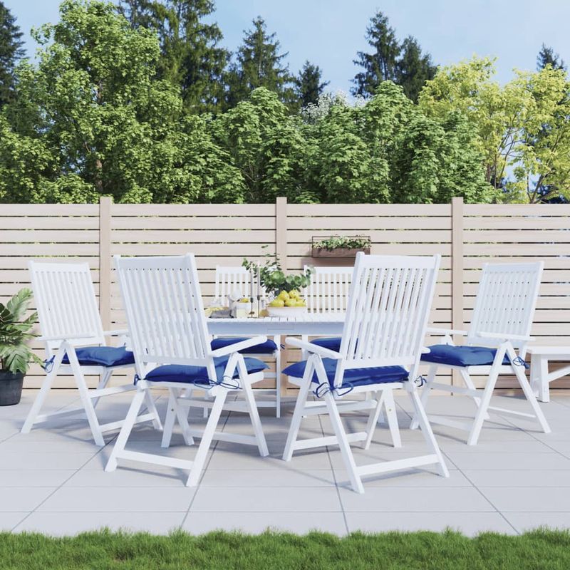 Casa si Gradina - Textile si covoare - Perne si pilote - Perne decorative - Perne de scaun, 6 buc., albastru, 40x40x7 cm, textil oxford - Infinity.ro