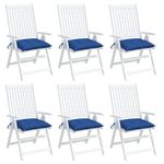 Casa si Gradina - Textile si covoare - Perne si pilote - Perne decorative - Perne de scaun, 6 buc., albastru, 40x40x7 cm, textil oxford - Infinity.ro