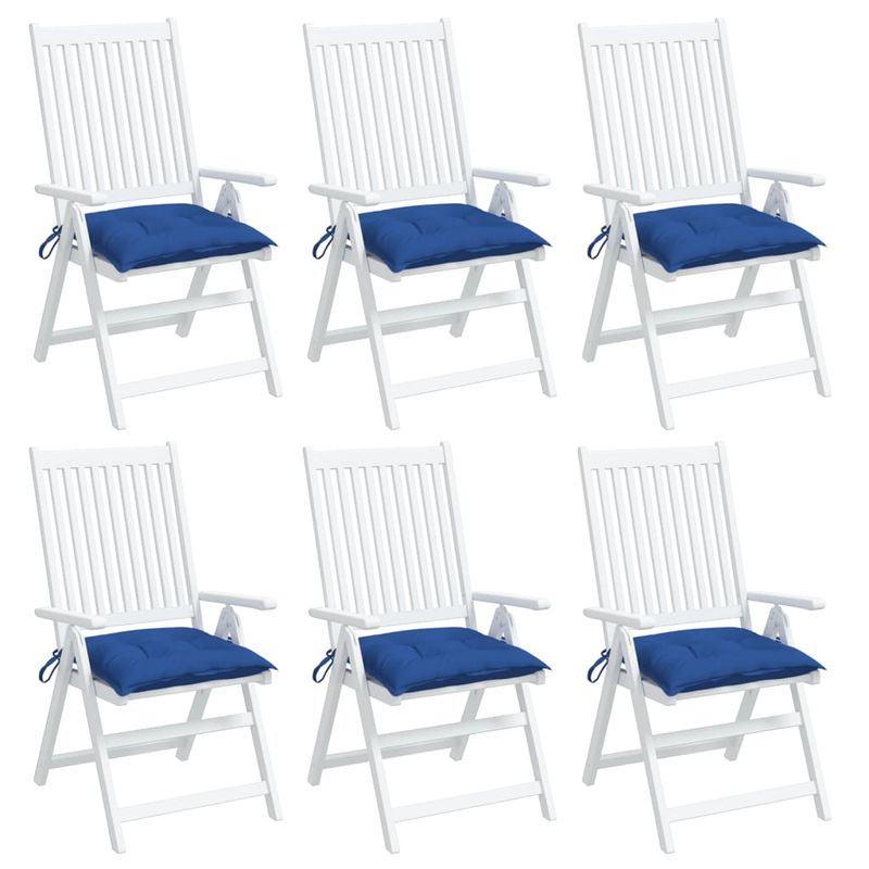 Casa si Gradina - Textile si covoare - Perne si pilote - Perne decorative - Perne de scaun, 6 buc., albastru, 40x40x7 cm, textil oxford - Infinity.ro