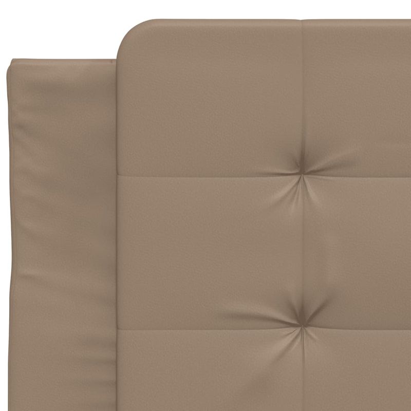 Casa si Gradina - Mobilier - Paturi si accesorii - Paturi - Cadru de pat cu tablie, cappuccino, 90x200 cm, piele ecologica - Infinity.ro