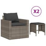Casa si Gradina - Gradina si terasa - Mobilier exterior - Seturi mobila gradina - Set canapea de gradina cu perne, 4 piese, gri, poliratan - Infinity.ro