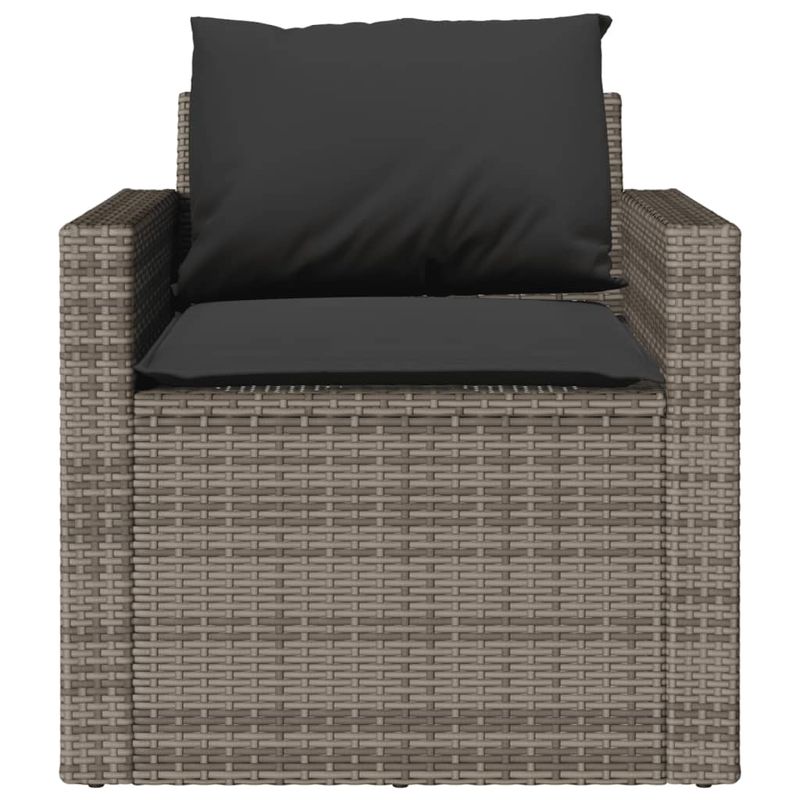 Casa si Gradina - Gradina si terasa - Mobilier exterior - Seturi mobila gradina - Set canapea de gradina cu perne, 4 piese, gri, poliratan - Infinity.ro