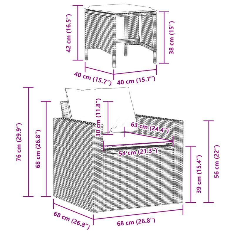 Casa si Gradina - Gradina si terasa - Mobilier exterior - Seturi mobila gradina - Set canapea de gradina cu perne, 4 piese, gri, poliratan - Infinity.ro