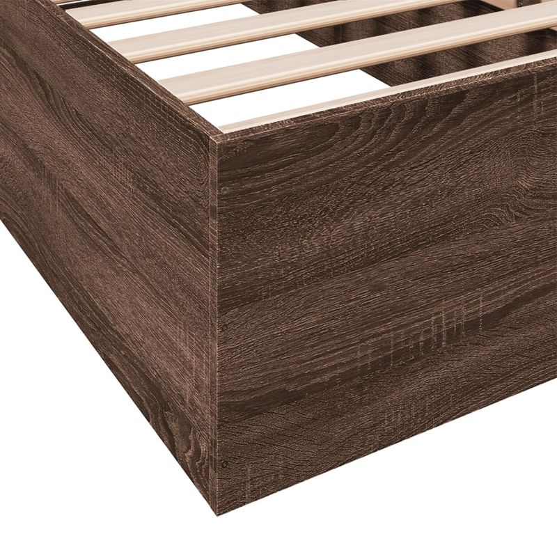 Casa si Gradina - Mobilier - Paturi si accesorii - Paturi - Cadru de pat, stejar maro, 90x190 cm, lemn prelucrat - Infinity.ro