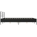 Casa si Gradina - Mobilier - Paturi si accesorii - Paturi - Cadru de pat, negru, 150x200 cm, lemn prelucrat si metal - Infinity.ro