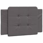 Casa si Gradina - Mobilier - Paturi si accesorii - Paturi - Cadru de pat cu lumini LED, gri, 100x200 cm, piele ecologica - Infinity.ro