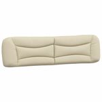 Casa si Gradina - Mobilier - Paturi si accesorii - Paturi - Pat cu saltea, crem, 200x200 cm, textil - Infinity.ro