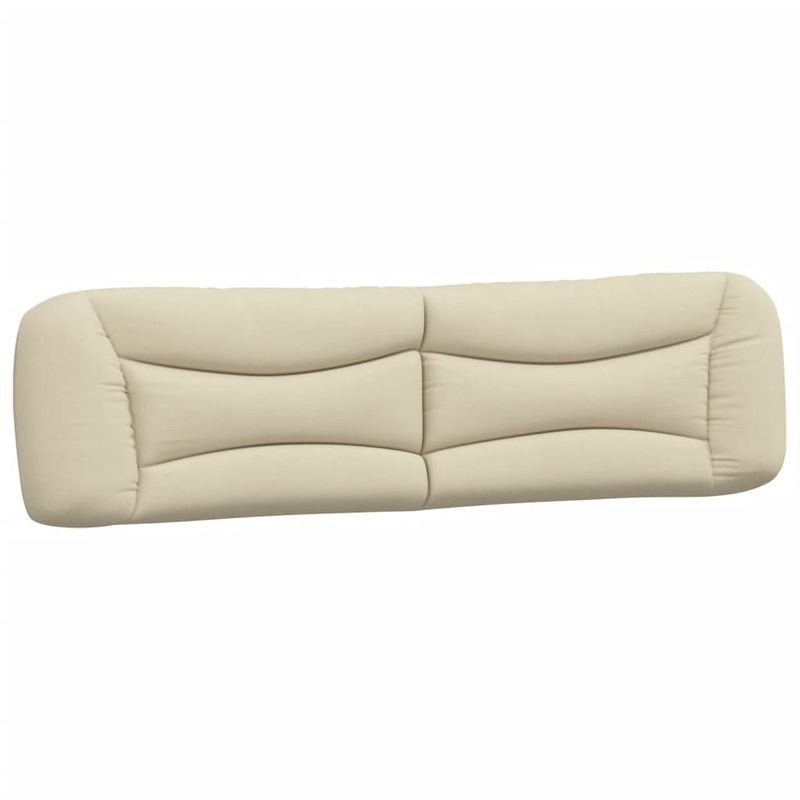 Casa si Gradina - Mobilier - Paturi si accesorii - Paturi - Pat cu saltea, crem, 200x200 cm, textil - Infinity.ro