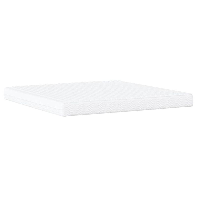 Casa si Gradina - Mobilier - Paturi si accesorii - Paturi - Pat cu saltea, crem, 200x200 cm, textil - Infinity.ro