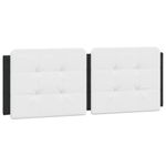 Casa si Gradina - Mobilier - Paturi si accesorii - Paturi - Cadru de pat cu LED, negru si alb, 140x200 cm, piele ecologica - Infinity.ro