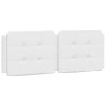 Casa si Gradina - Mobilier - Paturi si accesorii - Paturi - Pat cu saltea, alb, 140x200 cm, piele ecologica - Infinity.ro