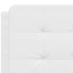 Casa si Gradina - Mobilier - Paturi si accesorii - Paturi - Pat cu saltea, alb, 140x200 cm, piele ecologica - Infinity.ro