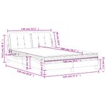 Casa si Gradina - Mobilier - Paturi si accesorii - Paturi - Pat cu saltea, alb, 140x200 cm, piele ecologica - Infinity.ro