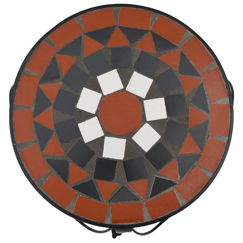 Casa si Gradina - Gradinarit si plante - Plante si ghivece - Ghivece si suporturi - Suporturi pentru plante, 3 buc., caramiziu și alb, ceramica, cărămiziu și negru - Infinity.ro