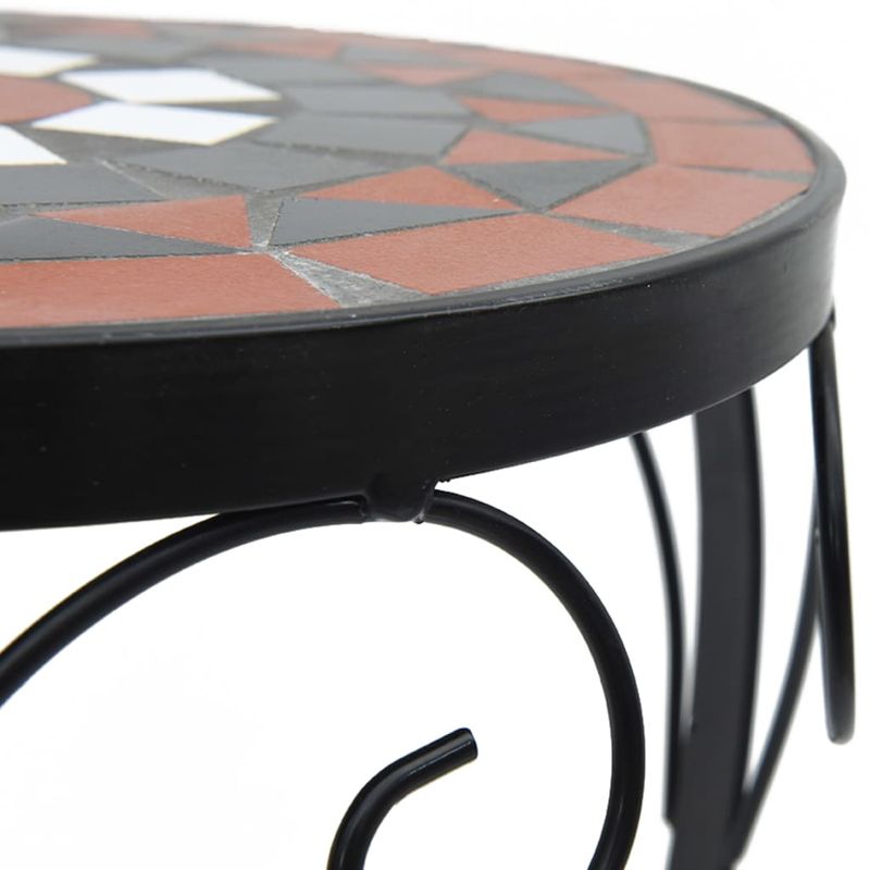 Casa si Gradina - Gradinarit si plante - Plante si ghivece - Ghivece si suporturi - Suporturi pentru plante, 3 buc., caramiziu și alb, ceramica, cărămiziu și negru - Infinity.ro