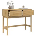 Casa si Gradina - Mobilier - Comode si corpuri - Console - Masuta consola FLORO maro ceara 89,5x36,5x73 cm lemn masiv pin - Infinity.ro